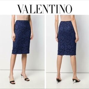 Valentino Lace floral Midi Skirt size 4 and 8, NWT